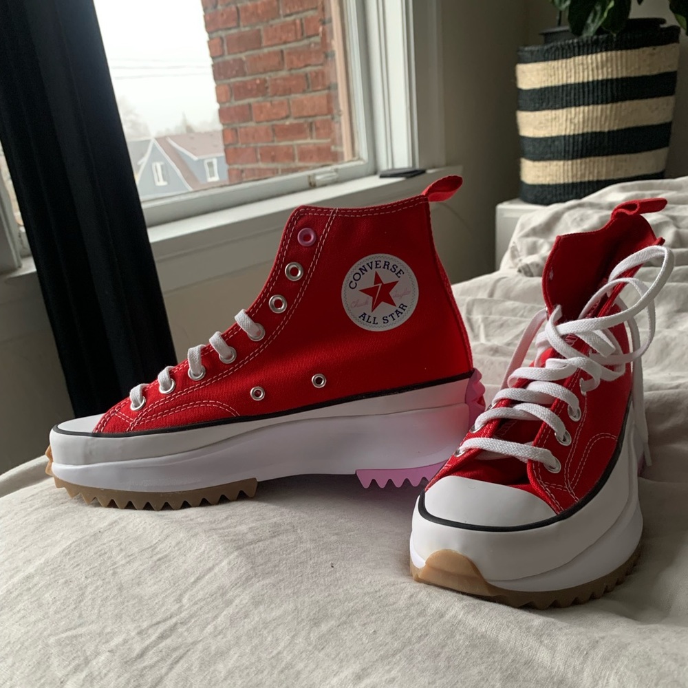 Converse Run Star Hike High Red/Peony Pink